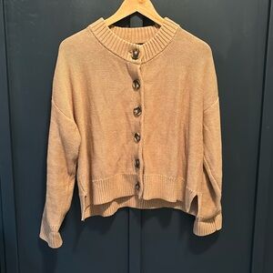 Quince Organic Cotton Cropped Cardigan